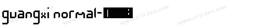 guangxi normal字体转换